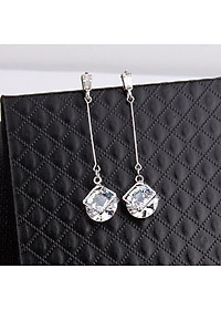 Bông tai dài đá pha lê