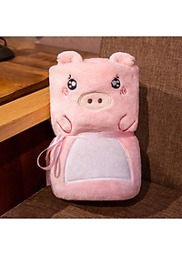 Mền ngủ văn phòng hình thú cao cấp A được chọn màu - mền đắp chân mỏng nhẹ, gấp gọn tiện lợi