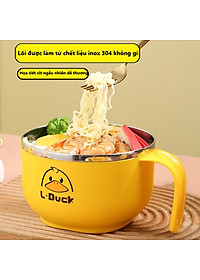 Ca Ăn Mì Có Quai Lõi Inox 2 Lớp Tiện Lợi , Họa Tiết Dễ thương - Hàng Chính Hãng ( Họa Tiết Ngẫu Nhiên)