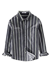 Áo Sơ Mi Nam Dài Tay Họa Tiết Sọc 621 Thời Trang Cao Cấp PONIVA Chất Vải Cao Cấp Mềm Mại Thấm Hút Mồ Hôi Tốt