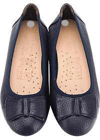 Giày Nữ Búp Bê Da Bò Huy Hoàng HT7908 - Xanh Đen