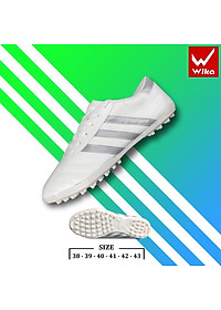 Free Ship – Giày 3 sọc đá bóng nam Ct3 chính hãng Wika bóng đá sân cỏ nhân tạo, chất liệu da PU đã được khâu toàn bộ.