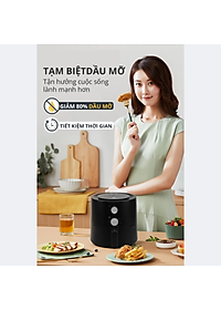 Nồi Chiên Không Dầu Mishio MK320 Dung Tích 2.2 - Hàng chính hãng