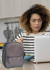 Túi đựng hộp cơm giữ nhiệt văn phòng, size vừa 1 quai xách có thể tháo rời - Phù hợp đựng thức ăn - Tặng túi đựng muỗng