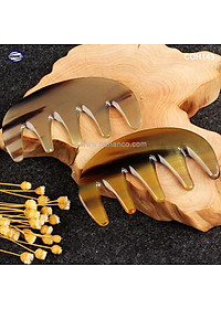 Lược sừng răng thưa thần thánh - COH143 (Size: S - 9cm) Massage đầu giúp lưu thông máu đả thông kinh mạch