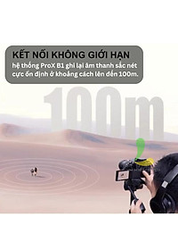 Micro thu âm không dây Saramonic Blink500 ProX B1 - Thiết bị ghi âm dành cho một người công Nghệ 2.4GHz độ trễ 8ms - Hàng chính hãng
