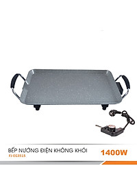 Bếp nướng điện không khói Fujika FJ-EG3515 men chống dính vân đá, công suất 1400W, màu ngẫu nhiên-hàng chính hãng