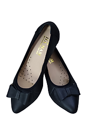 Giày Nữ Búp Bê Đế Xuồng HÀ NAM Da Bò Thật Thời Trang cao 5cm GBB2030