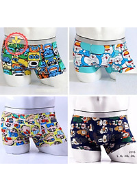  combo 4 Quần sịp quần lót nam sịp doremon hoạt hình thun lạnh siêu nhẹ