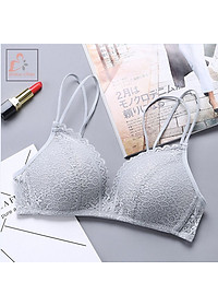  Bộ ĐồLót Ren Nữ Không Gọng Nâng Ngực Đệm Mỏng Azuno DL01  Phong Cách Sexy Dây Đôi Không Giãn Không Quăn Sau Khi Dùng Lâu