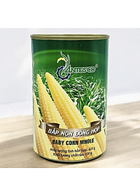 Combo 6 hộp Bắp non đóng hộp (6 hộp x 425gr) - Bắp đóng hộp (425gr) - Thương hiệu Antesco