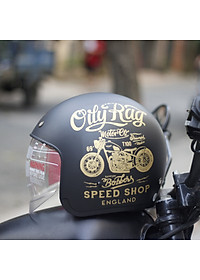 Mũ bảo hiểm Royal kính âm M139 tem V5 đen