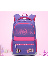 Balo học sinh cấp 1&amp;2 siêu nhẹ chống gù chống nước cao cấp phong cách châu âu