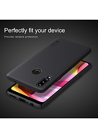 Ốp Lưng Sần chống sốc cho Samsung Galaxy A20s hiệu Nillkin Super Frosted Shield (Đính kèm giá đỡ hoặc miếng dán từ tính) - Hàng Chính Hãng