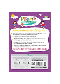 Combo Pomath Toán tư duy cho trẻ em 9 - 10 tuổi - Tặng bảng thi đấu tư duy