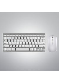 Bàn phím không dây mini W201S - đa kết nối bluetooth 5.0 + 3.0 + Usb wireless 2.4G cho máy tính laptop smartphone hàng nhập khẩu