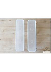 Combo hộp đựng đũa thìa, mỳ ống cất gọn có nắp đậy Sanada 1.3L hàng Made in Japan