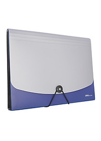 Cặp Tài Liệu A4 13 Ngăn Deli - Đen/Xanh Dương/Đỏ/Xanh Lá - 1 Chiếc - E5558