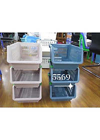 Kệ xếp tầng đa năng Việt Nhật tiện ích (5569) đựng đồ tiết kiệm không gian chất liệu nhựa bền đẹp - Hàng Việt Nam