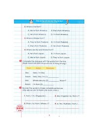 Phiếu Bài Tập Cuối Tuần Môn Tiếng Anh Lớp 4 (dùng chung cho các bộ sgk hiện hành)