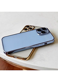 Ốp lưng dẻo trong viền màu bảo vệ camera Sulada cho iPhone 14 ProMax / 14 Pro / 14 Plus / 14 – hàng nhập khẩu