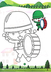 Bé Tô Màu Chú Bộ Đội