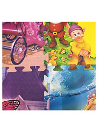 Bộ 4 tấm Thảm xốp lót sàn an toàn Thoại Tân Thành hình công chúa (60x60cm)