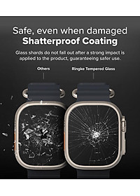 Bộ 2 dán cường lực Apple Watch Ultra 3/2/1 RINGKE Easy Slide Tempered Glass - Hàng Chính Hãng
