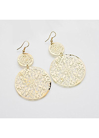 Cặp hoa tai mặt hình tròn thời trang phong cách vintage cho nữ