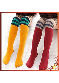 Tất đùi cho bé gái từ 2 đến 8 tuổi phong cách Hàn Quốc - Vớ cao ngang đầu gối, chất liệu mềm co giãn TT003