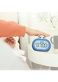 Digital Alarm Clock Indoor Temperature Snooze for Travel Bedside Decor