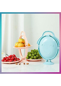 Khay Đĩa Mứt Gấp Gọn Để Bàn - Tích Hợp 3 đĩa Đựng Hoa Quả, Bánh Kẹo, Mứt Tết - Chất Liệu Nhựa ABS Cao Cấp  Chính Hãng MINIIN- Giao Màu Ngẫu Nhiên