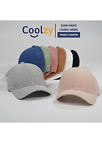 Mũ lưỡi trai trơn ️ Nón kết chất nhung tăm Hàn Quốc cao cấp form unisex nam nữ N28