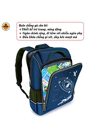 Balo học sinh chống gù Xbags Universe – Balo đi học cấp 1 cao cấp chống nước, nhiều ngăn cho bé năng động XB3104