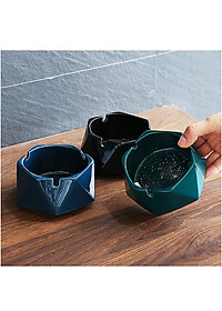 Gạt Tàn Thuốc Lá Bằng Gốm Sứ Hình Lục Giác Phong Cách Châu Âu Sang Trọng