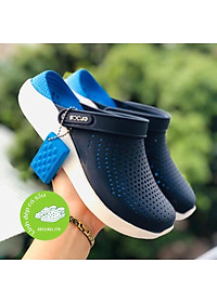 Dép sục cross literide màu navy blu êm mềm nam nữ hàng xuất xịn, mẫu mới, full box