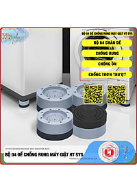 Bộ 04 chân đế cao su chống rung máy giặt   - HT SYS - Đế chống rung máy giặt - Đế chống ồn máy giặt, máy sấy,tủ lạnh, bàn ghế - Giao màu ngẫu nhiên