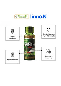 Nước Giải Rượu CONDITION inno.N Hỗ Trợ Giải Rượu Bia Hiệu Quả, Giúp Giải Độc Và Bảo Vệ Gan (75ml x 1 chai, 10 chai)