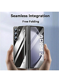 Ốp lưng trong suốt siêu mỏng chống ố vàng cho Samsung Galaxy Z Fold 7 / Z Fold 6 5G Likgus Penone bảo vệ 360 độ màn phụ và mặt lưng (Tặng bút cảm ứng) - Hàng nhập khẩu