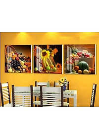 GIÁ XƯỞNG 10 MẪU Tranh treo tường, tranh trang trí phòng bếp 40x40cm