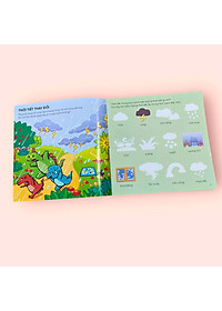 Sách cho bé - Bóc Dán Thông Minh Rèn Luyện IQ - Sách tương tác - Bông Hoa Đỏ BANGSON - Dành cho trẻ 2+