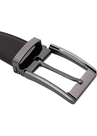 Thắt Lưng Nam Viền Chỉ Huy Hoàng HT4130 (120 x 3.5 cm) - Nâu