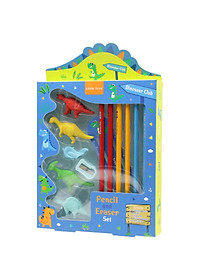 Bộ Dụng Cụ Học Tập Khủng Long Dinosaur Club - Little Tree GP8012-E (13 Chi Tiết)