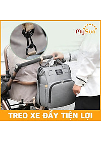 Balo mẹ bỉm sữa cho bé sơ sinh nằm cao cấp chính hãng MySun Nest