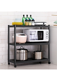 Kệ để lò vi sóng đa năng Inox 304 cao cấp Vando chính hãng kệ để đồ lò nướng chắc chắn, sơn tĩnh điện chống bong tróc, kệ nhà bếp siêu chịu lực 300kg