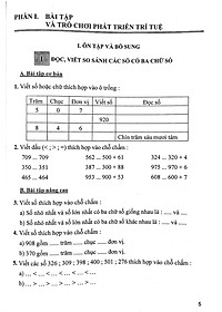 Bài Tập Và Trò Chơi Phát Triển Trí Tuệ Toán 3 (Biên Soạn Theo Chương Trình Giáo Dục Phổ Thông Mới)