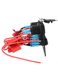 Bảng công tắc 5 cổng USB 12V có đèn LED kỹ thuật số cho xe hơi/tàu thuyền