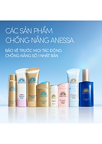 Bộ sữa chống nắng Anessa dưỡng da dịu nhẹ dạng sữa SPF50+ PA++++ 60ml và Serum dưỡng da và phục hồi da sau nắng 180ml
