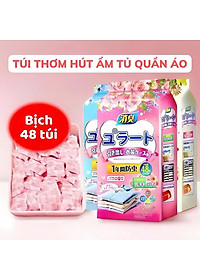 Set 3 Gói 3 Màu Thơm Hút Ẩm Long Não, Chống Ẩm Mốc, Đuổi Côn Trùng Tủ Quần Áo, Tủ Giày (Bịch 48 Túi) - HÀNG CHÍNH HÃNG MINIIN