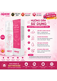 Dung dịch vệ sinh phụ nữ GENTLE FRESH độc quyền DAMODE chai 135ml dung dịch vệ sinh phụ nữ tốt nhất chính hãng Hàn Quốc